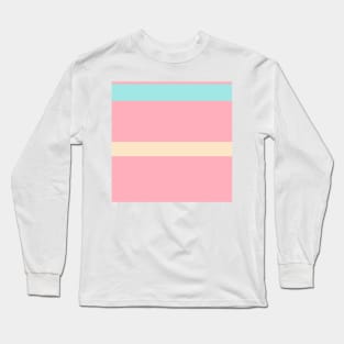 A rare alliance of Soft Pink, Robin'S Egg Blue, Magic Mint and Bisque stripes. Long Sleeve T-Shirt